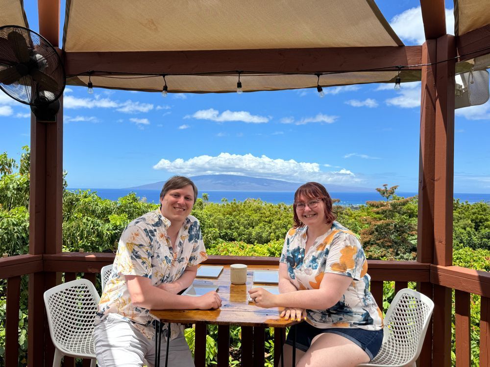 Scott and Misha in Hawaii 2025