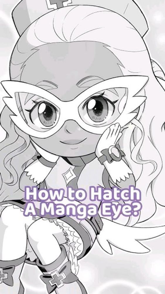 How to hatch a Manga Eye! #ArtTutorial #MangaTutorial #EyeTutorial