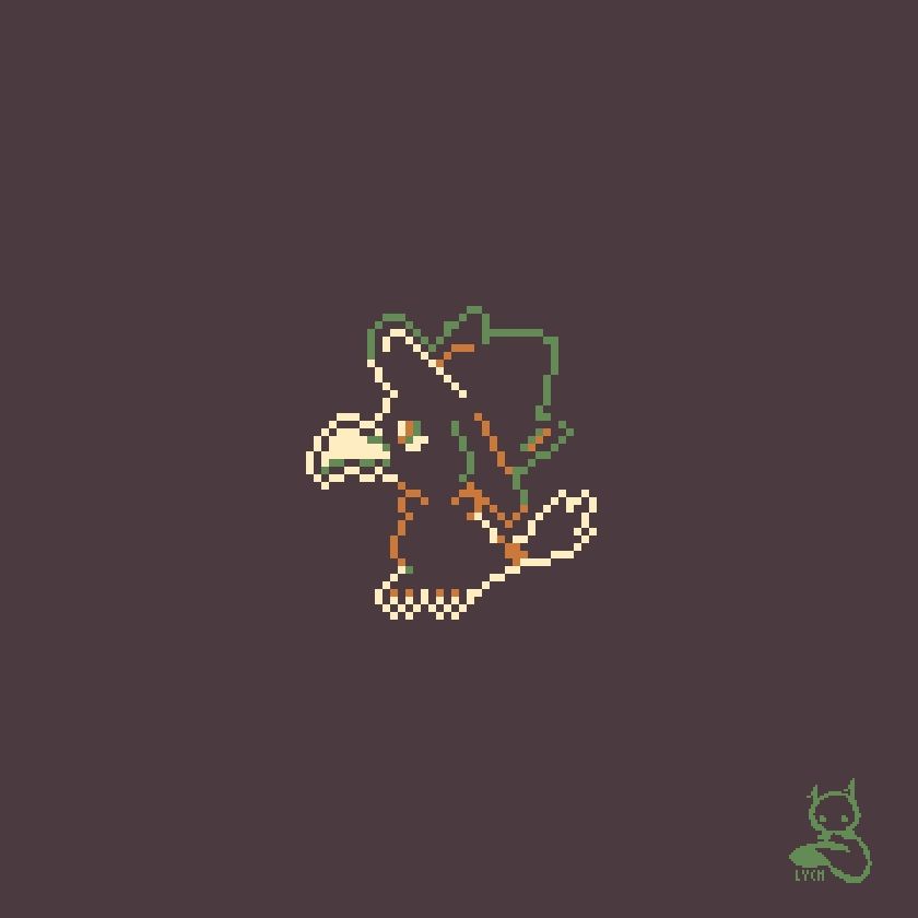 Pixel art of Murkrow