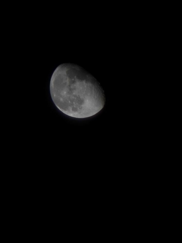 Photograph of the moon.