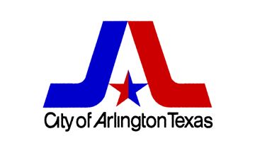 Logo for the City of Arlington, Texas.  A stylized capital A with a star in the middle.
