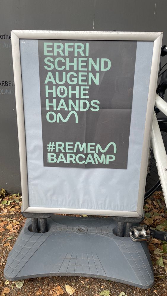 ERFRISCHEND AUGENHÖHE HANDS ON
#REMEMBARCAMP
