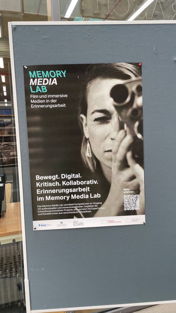 Plakat für das Memory Media Lab