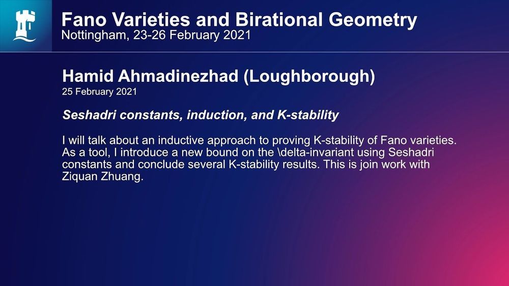 Hamid Ahmadinezhad (Loughborough)