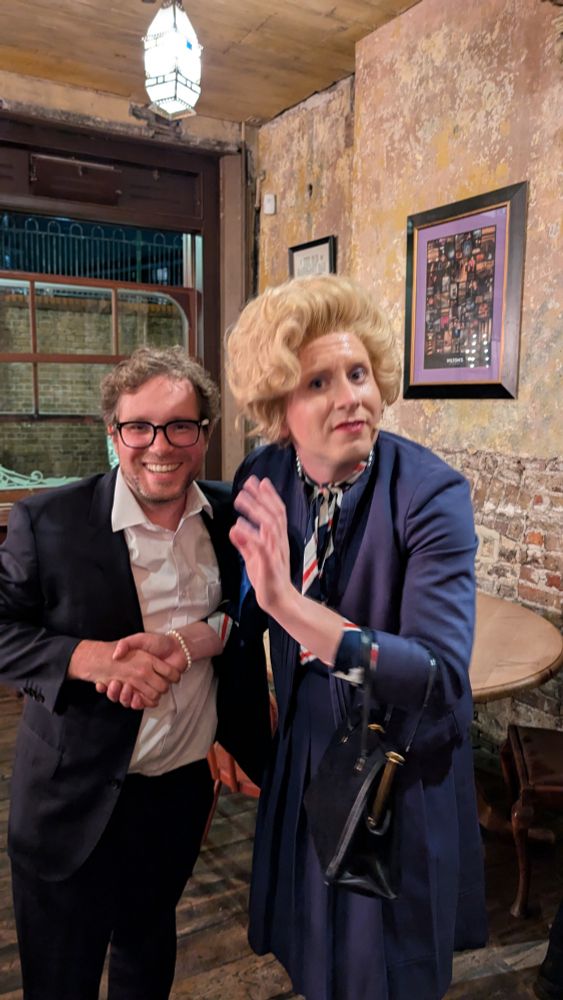 Me with drag Margaret Thatcher 