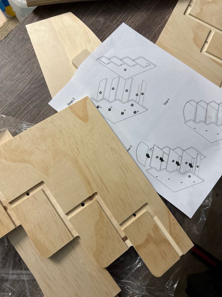 A desk organizer I’m trying to desperately put together 