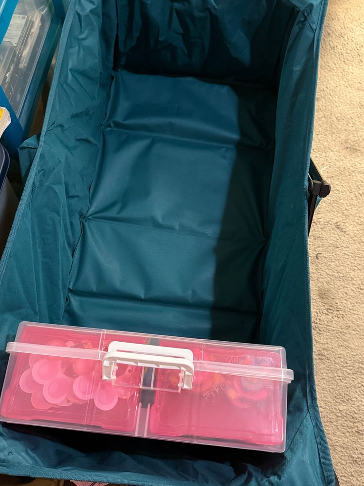 Me packing my vendor wagon 