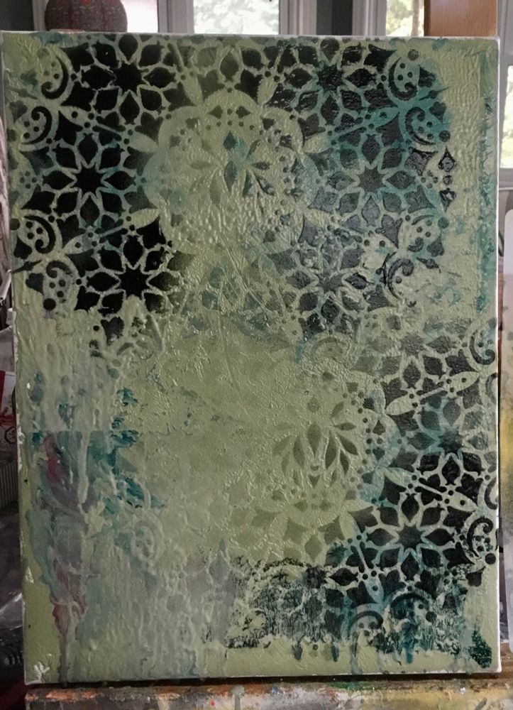 Work in progress, laying down a background 
