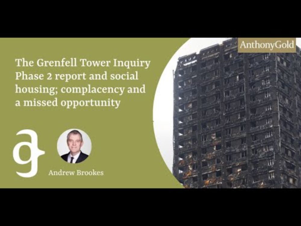 Grenfell Tower Inquiry: Missed Opportunity for Social Housing Reform | Andrew Brookes