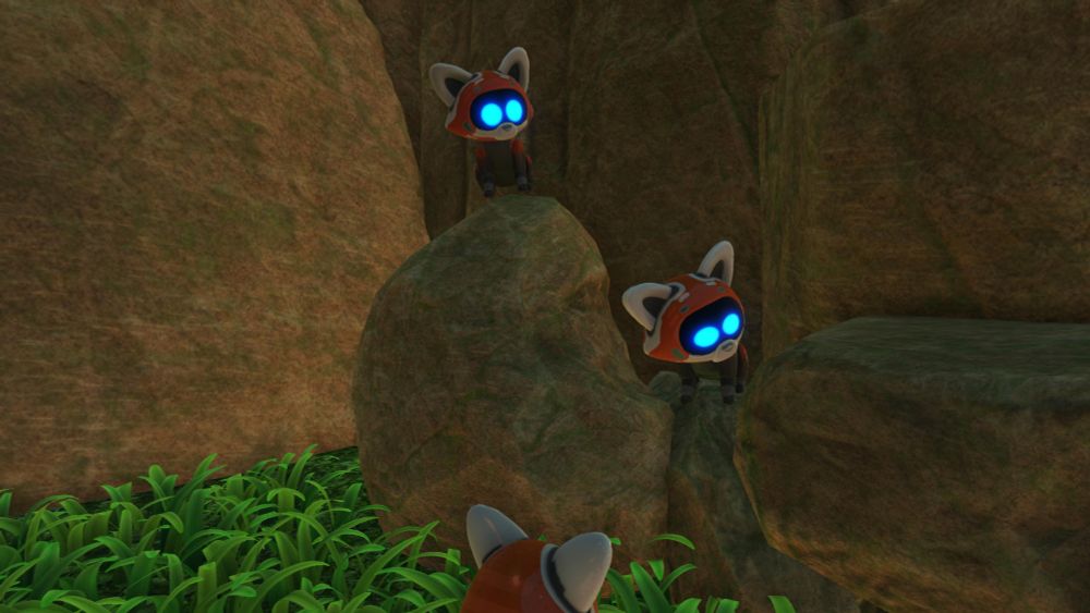 Red pandas in Astro Bot