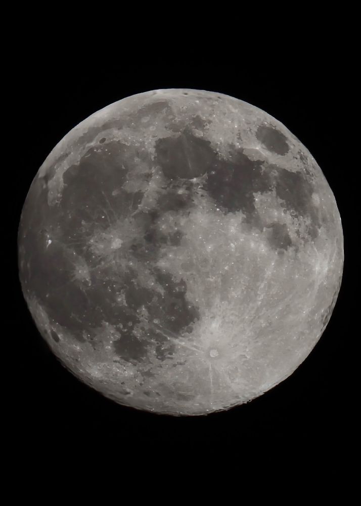 Super Moon over New England in the Autumn