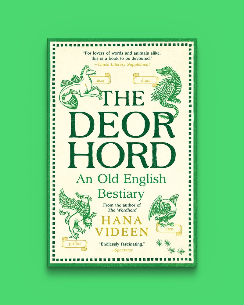 Paperback cover of The Deorhord: An Old English Bestiary by Hana Videen