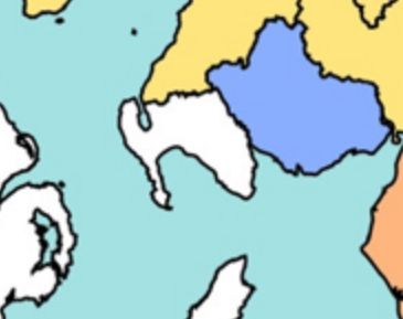detail of Wigtownshire, highlighted white anongst counties of south western Scotland 