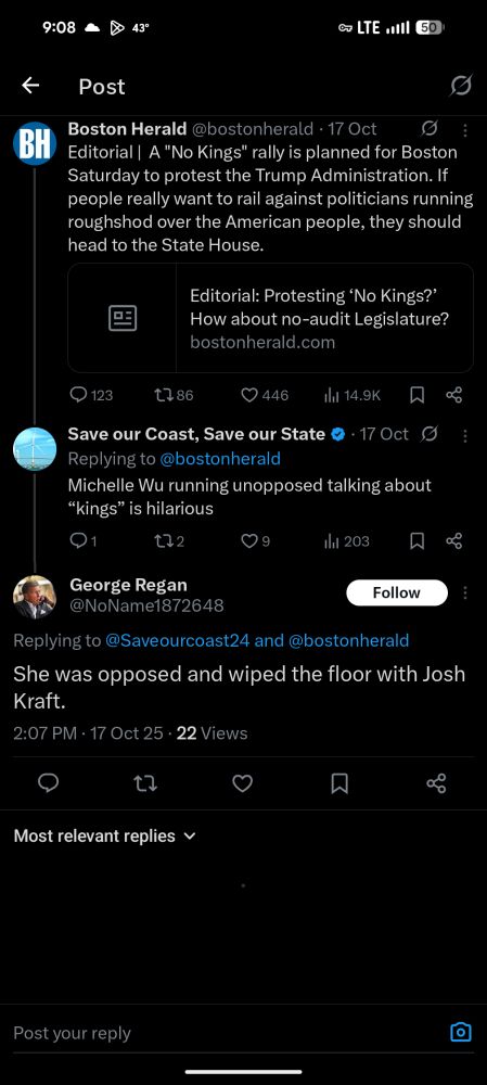 Tweet from fake Josh Regan celebrating Wu wiping the floor with Kraft 