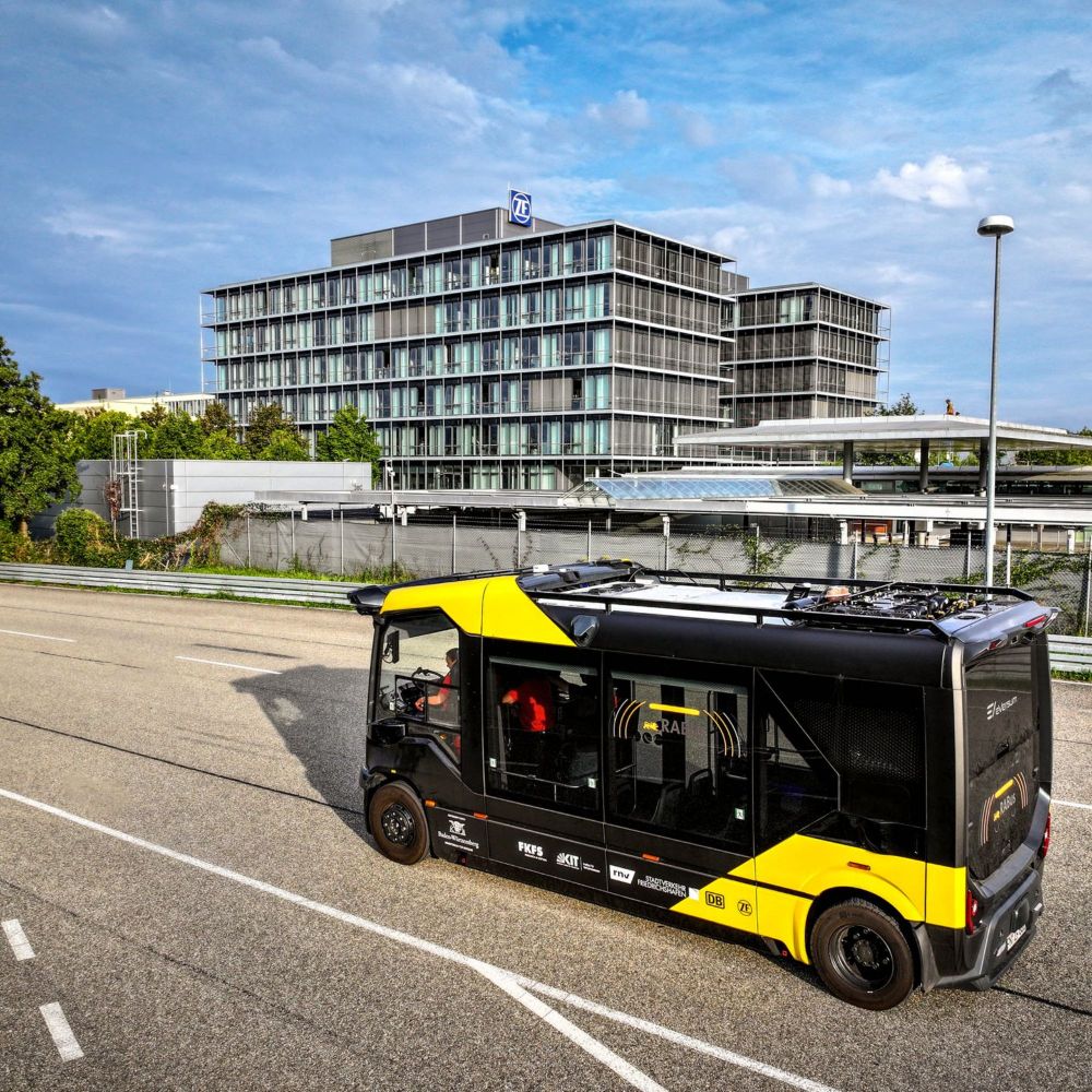 ZF testet fahrerlose Busse in Friedrichshafen und Mannheim