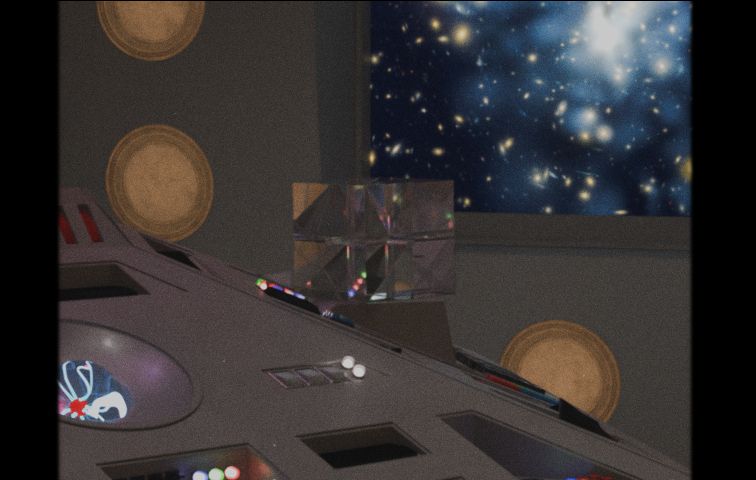 A 4:3 Render inside the TARDIS, focused on the Key to Time