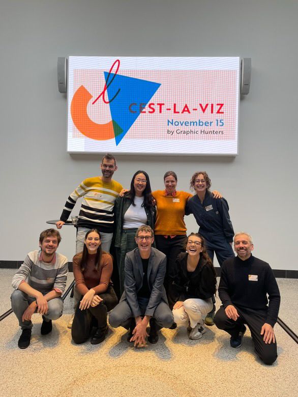 Photo of the Cest-la-Viz speakers and organizers. (By Chesca Kirkland)