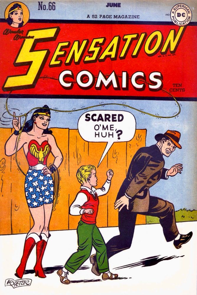Sensation Comics #66, June 1947, cover by Harry G. Peter.