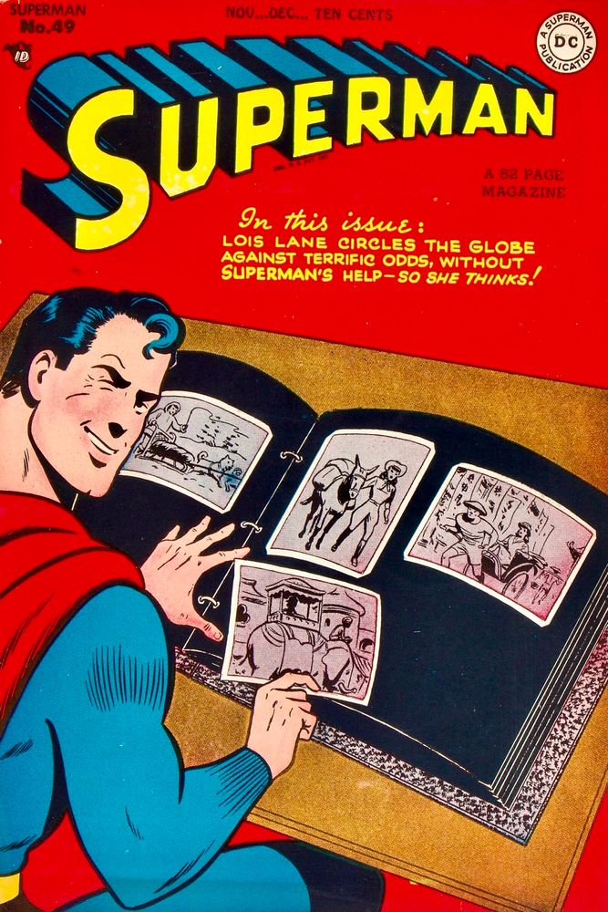 Superman #49, Nov-Dec 1947, cover by Wayne Boring & Stan Kaye.