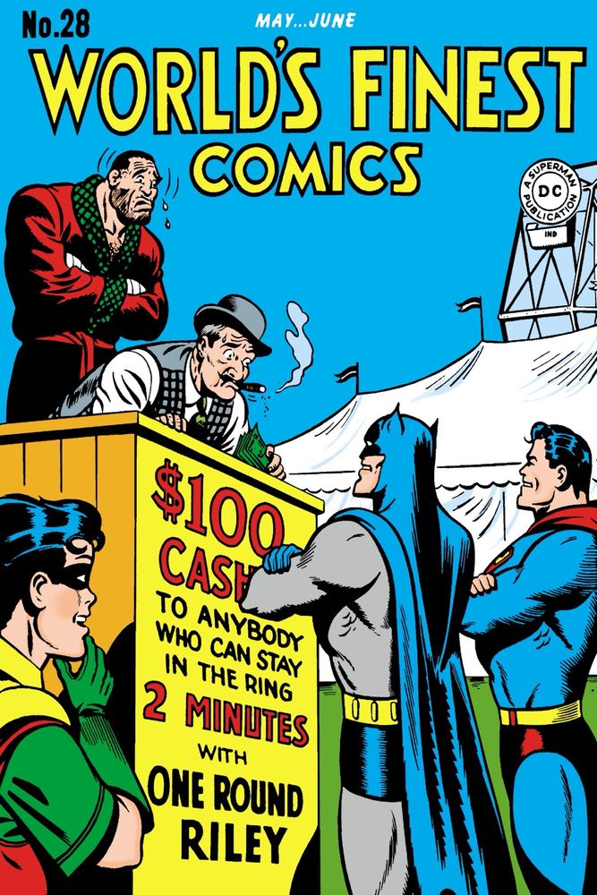 World’s Finest #28, May-Jun 1947, cover by Jack Burnley & Charles Paris.