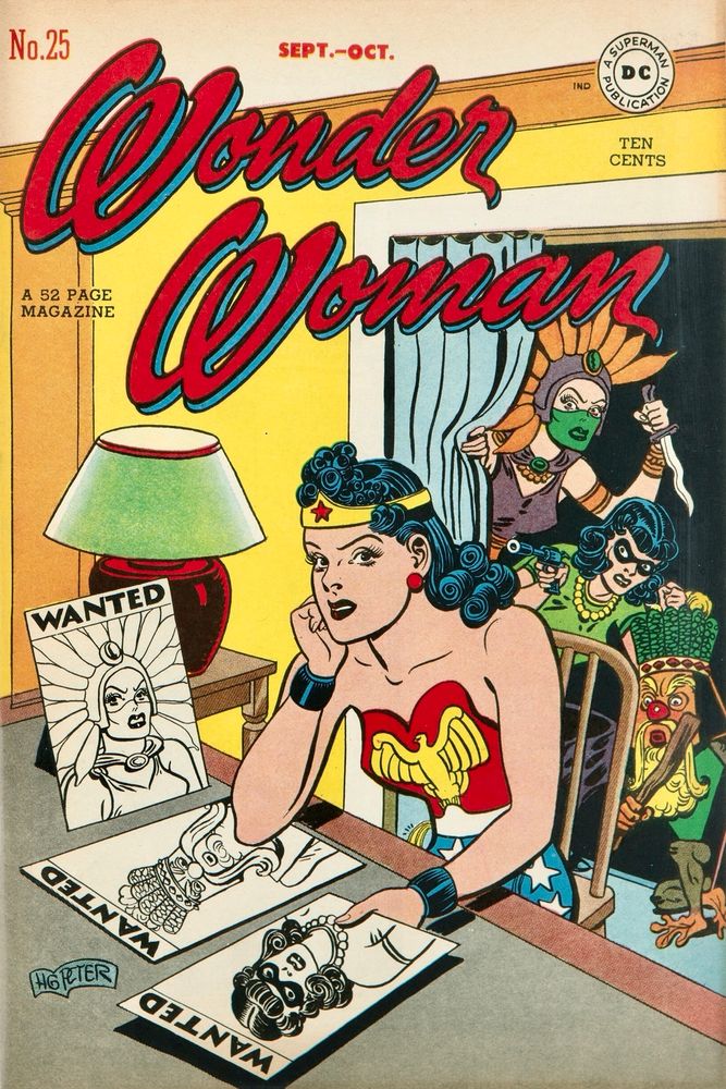 Wonder Woman #25, Sep-Oct 1947, cover by Harry G. Peter.
