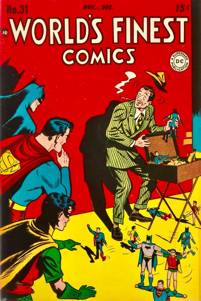World’s Finest #31, Nov-Dec 1947, cover by Jack Burnley & Charles Paris.