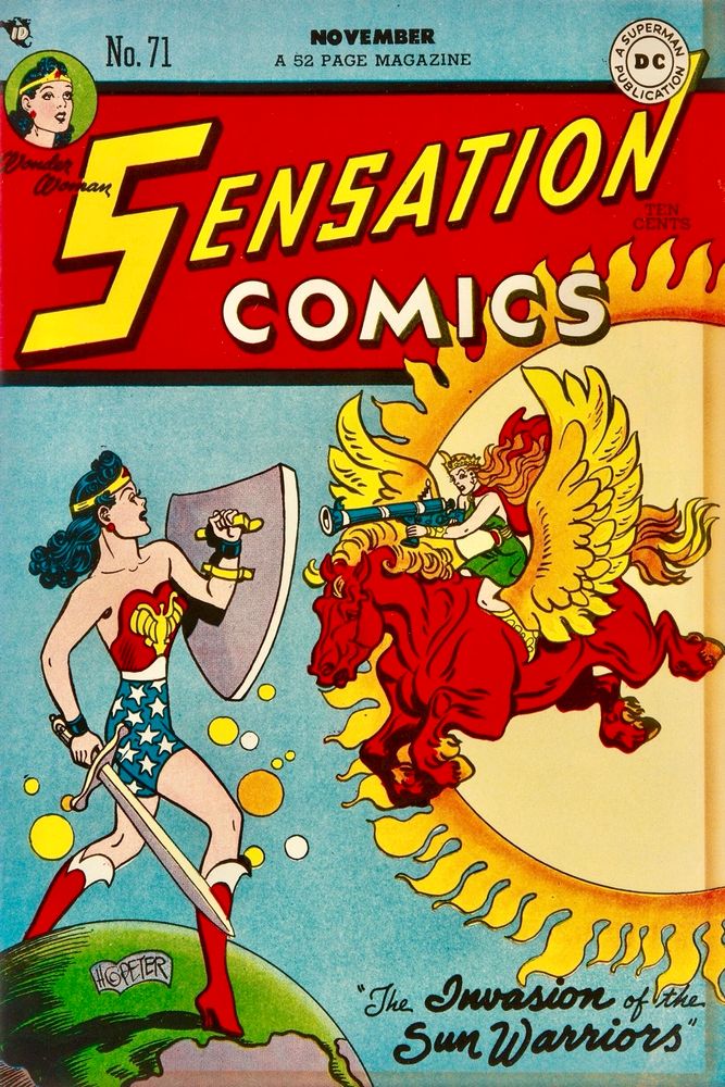 Sensation Comics #71, November 1947, cover by Harry G. Peter.