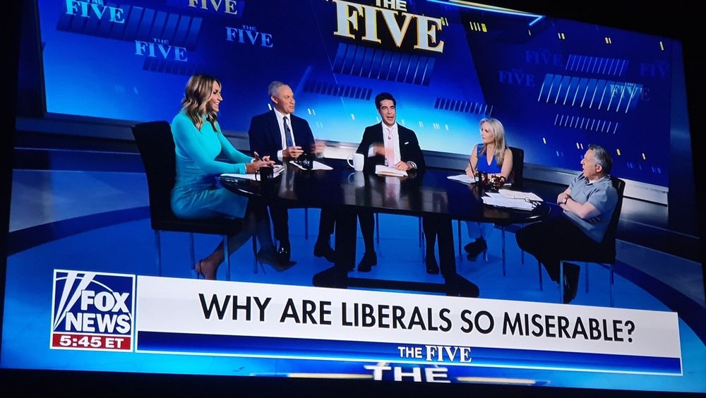 Why are liberals so miserable (Fox News The five)