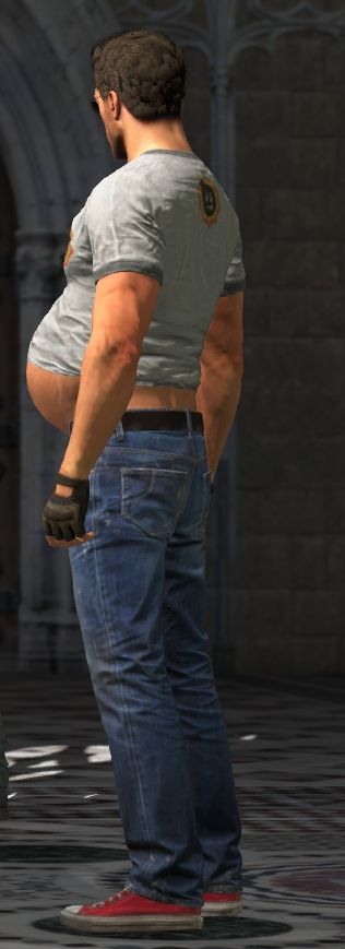 In-game screenshot of Serious Sam mpreg because Vee is a wretched little beast. Now with textures! 