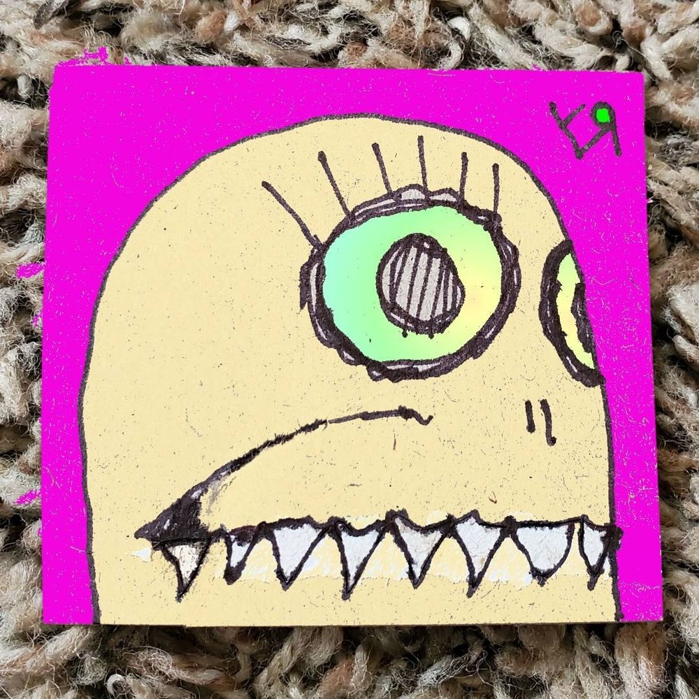 [Ink on reclaimed cardboard with digital embellishments and color!]