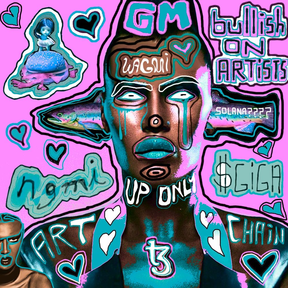 Wild, graffiti styled artwork created by Stellabelle. Brilliant work!