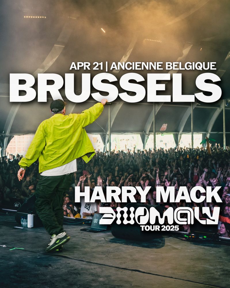 Harry Mack Promotional Poster - Performing Live in Brussels April 21 - Anomaly Tour 2025