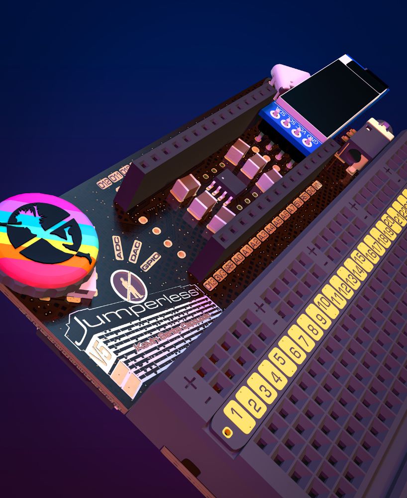 OLED friction fitting in a different set of wiggly holes