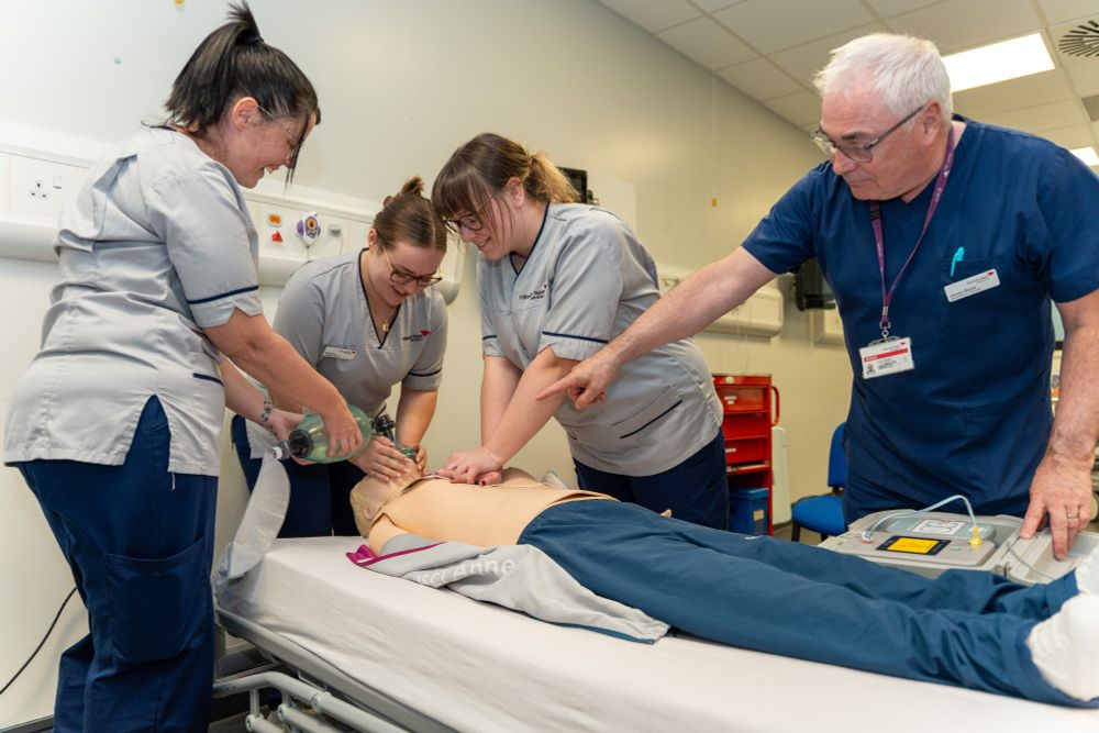 Edinburgh Napier nursing students demonstration.