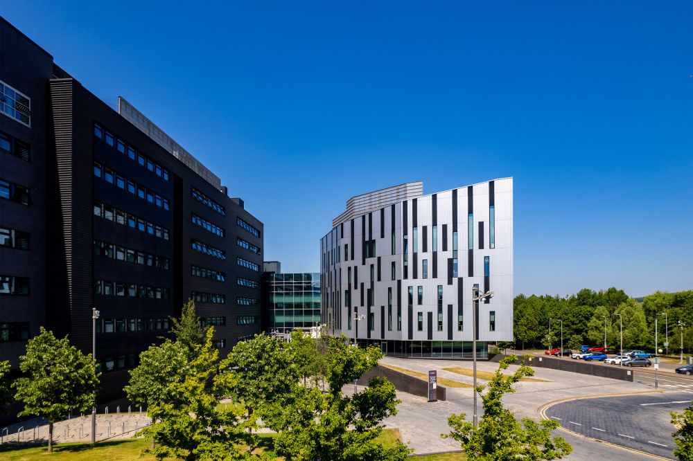 Sighthill Campus in the sun.