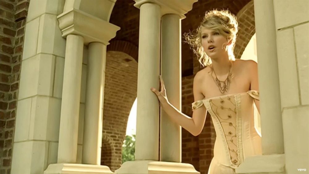 Taylor Swift from the Love Story music video. 