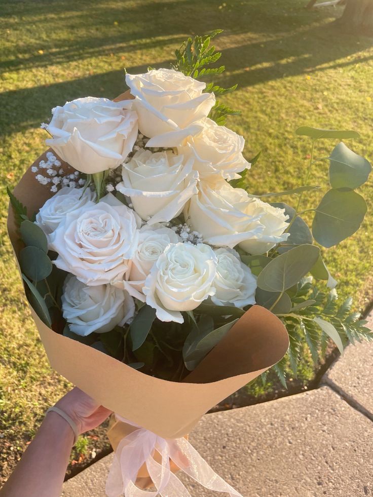 white roses