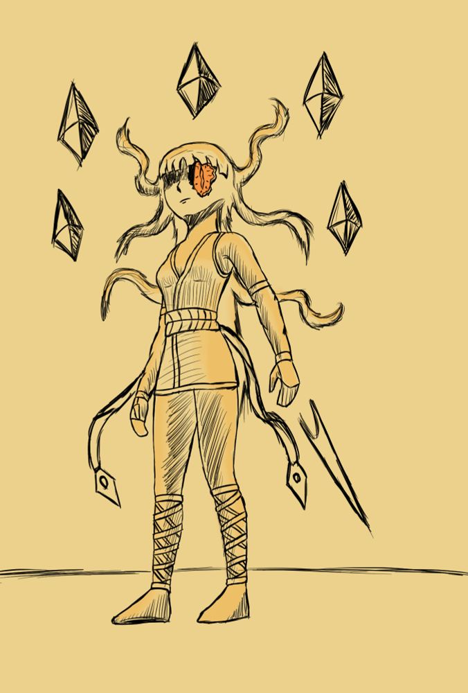 Concept art for a very important boss in The InBetween.