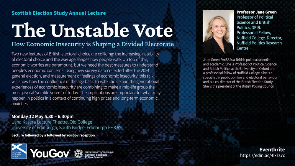 Graphic with event information and speaker bio