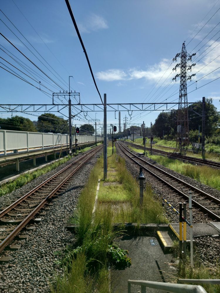 青空と線路
