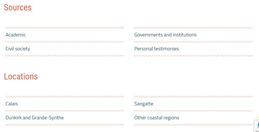 List of sources and locations on the France-UK Border Research website