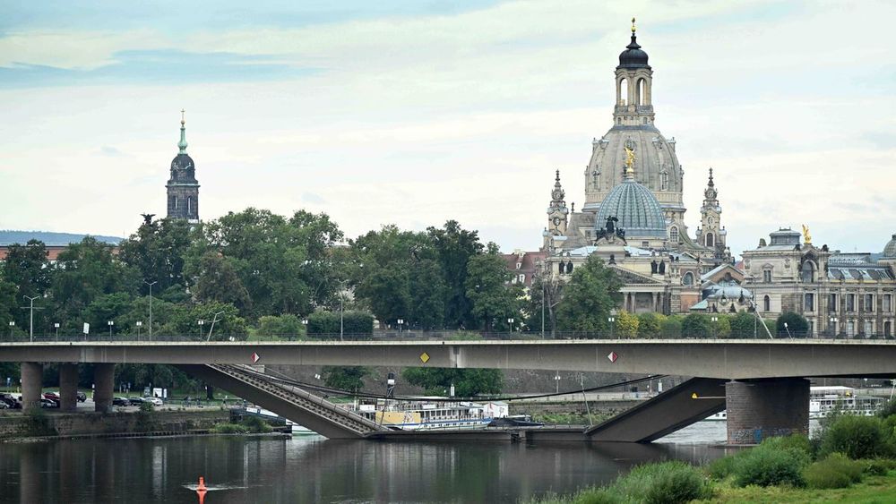 Carolabrücke in Dresden: Ein Knall, ein Beben – und schnelle Gerüchte