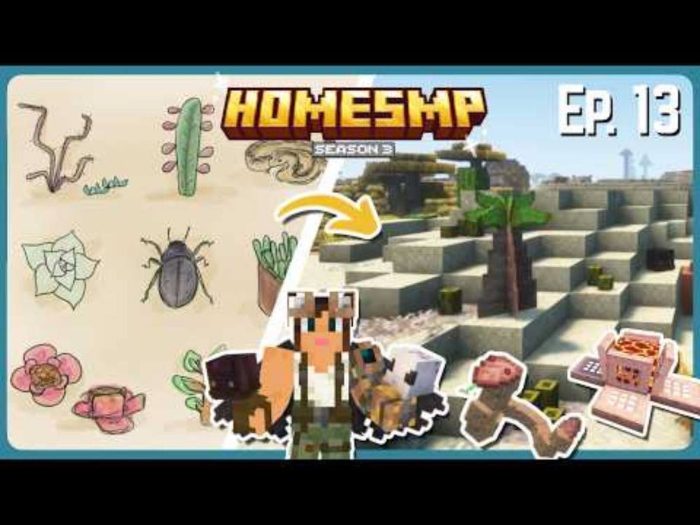 I Turned My ART Into Minecraft Plants and Animals! - Minecraft 1.21 Let's Play | HomeSMP S3 E13