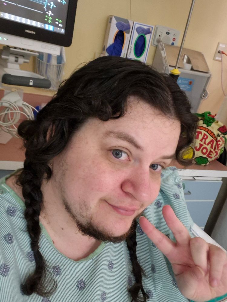 Selfie in a hospital giwn