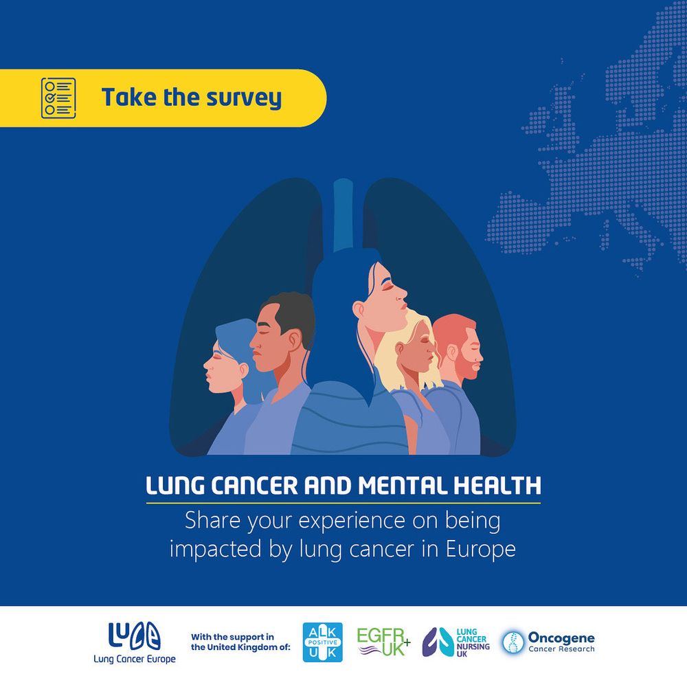 💬 Help us understand the emotional toll of lung cancer.
Have you or a loved one been impacted by lung cancer?
We’re running a survey across Europe to explore the psychological impact of a lung cancer diagnosis—on both patients and caregivers.
🧠 We want to hear directly from you.
What’s been hardest to cope with?
What support (if any) have you received?
What’s missing?
📢 Your voice matters. By sharing your experience, you can help improve mental health services for others affected by this disease.
👉 Open to people diagnosed with lung cancer and their caregivers (excluding healthcare professionals) living in Europe.
Take the survey here 
