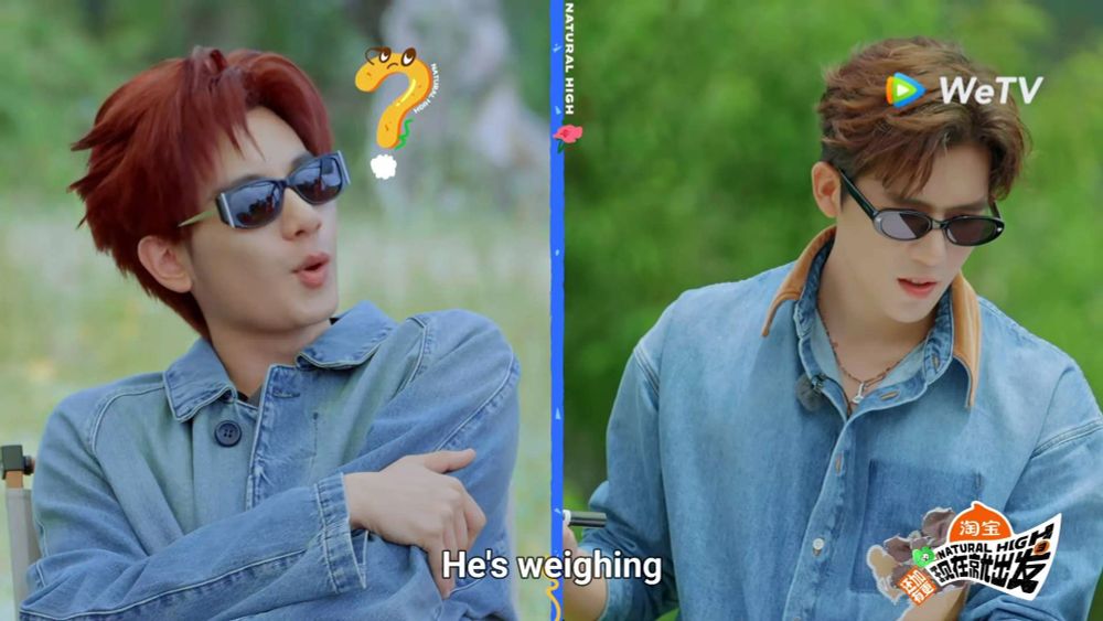 Just a simple transpose of two shots: HXX roasting the hell out of WAY taking the time setting up his turn - he's crossing his arms, literally looking askance, while the other shot shows WAY hard at work setting up the ridiculous terms the other cast members need to clear.