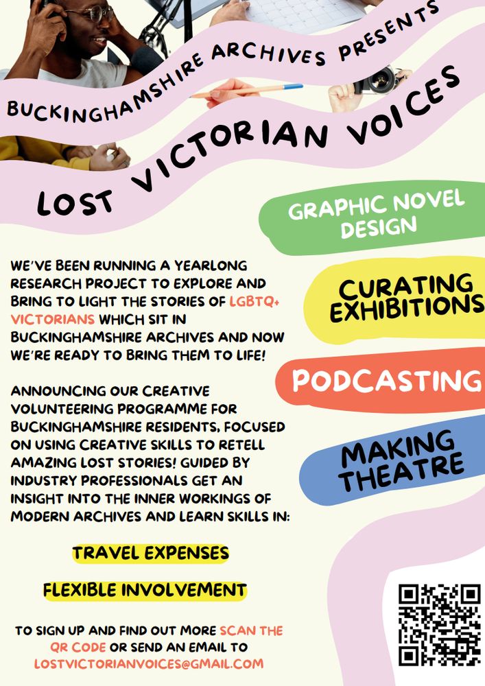 A poster for the 'Lost Victorian Voices' project from Buckinghamshire Archives.