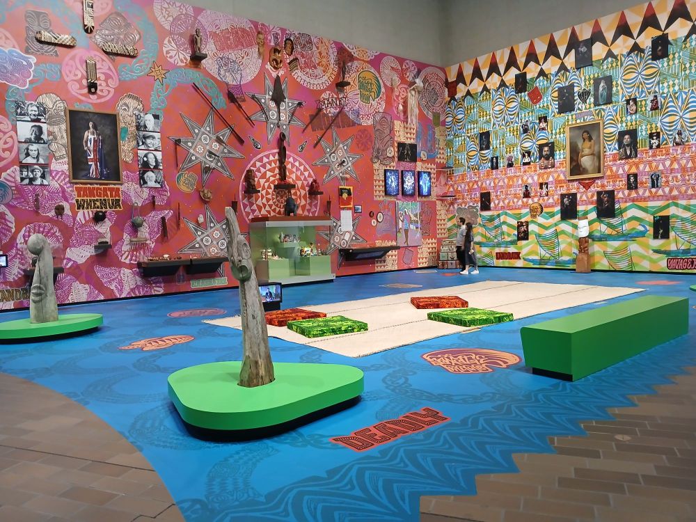 Image of multiple works in the exhibition currently on at the NGA