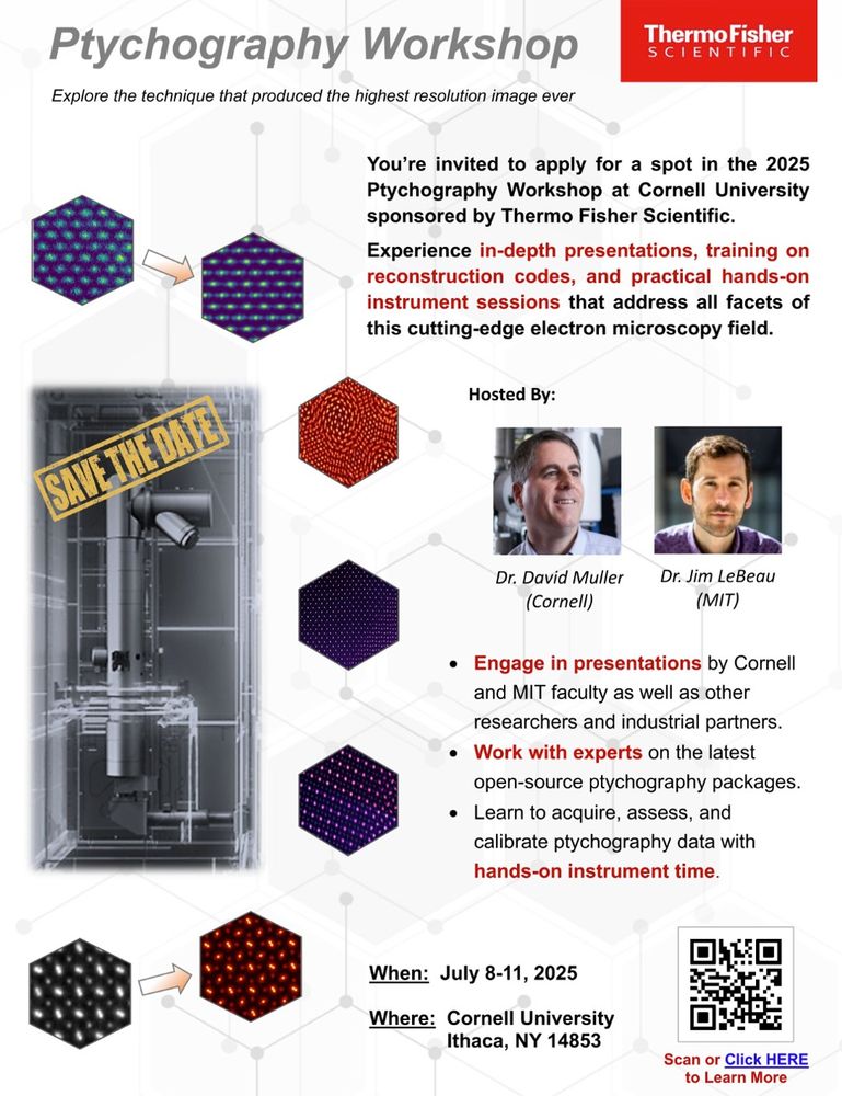 Flyer for ptychography workshop, with pretty pictures of improved resolution