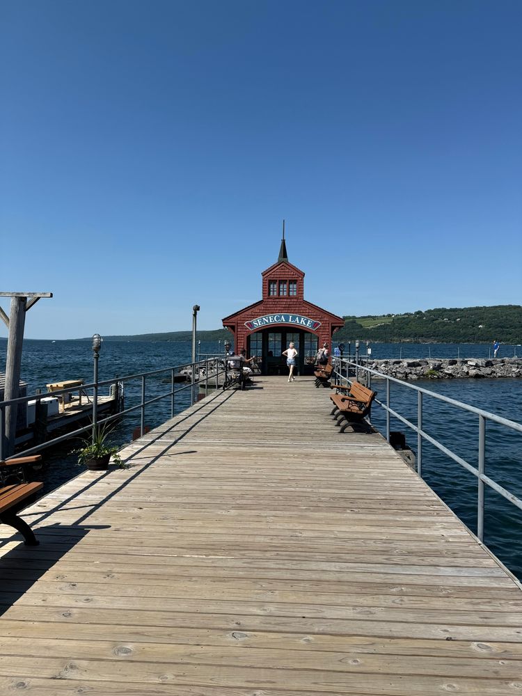 Seneca lake pier at Watkins glen
